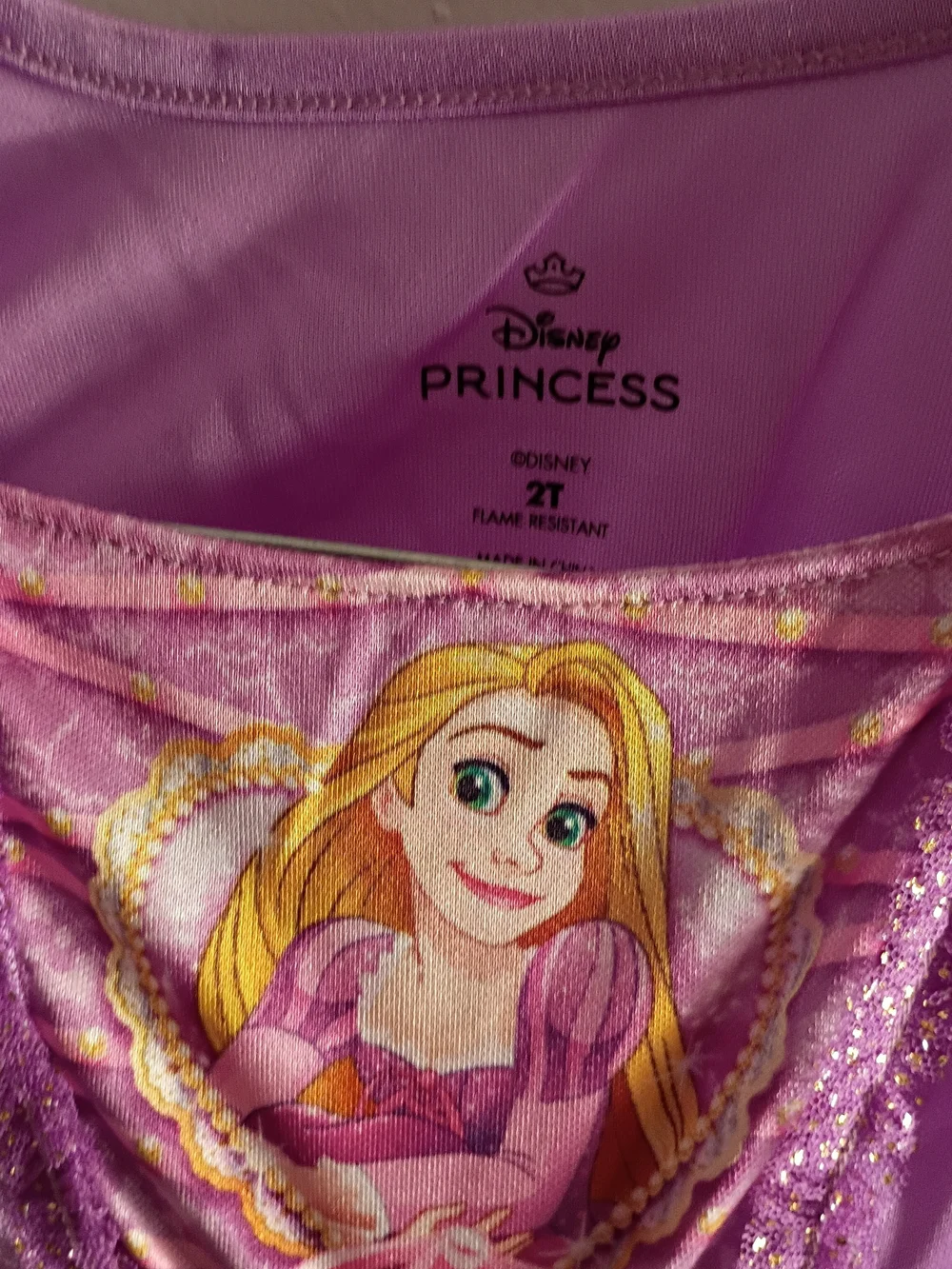 Rapunzel Purple Girls Costume Dress - Picture 4 of 7